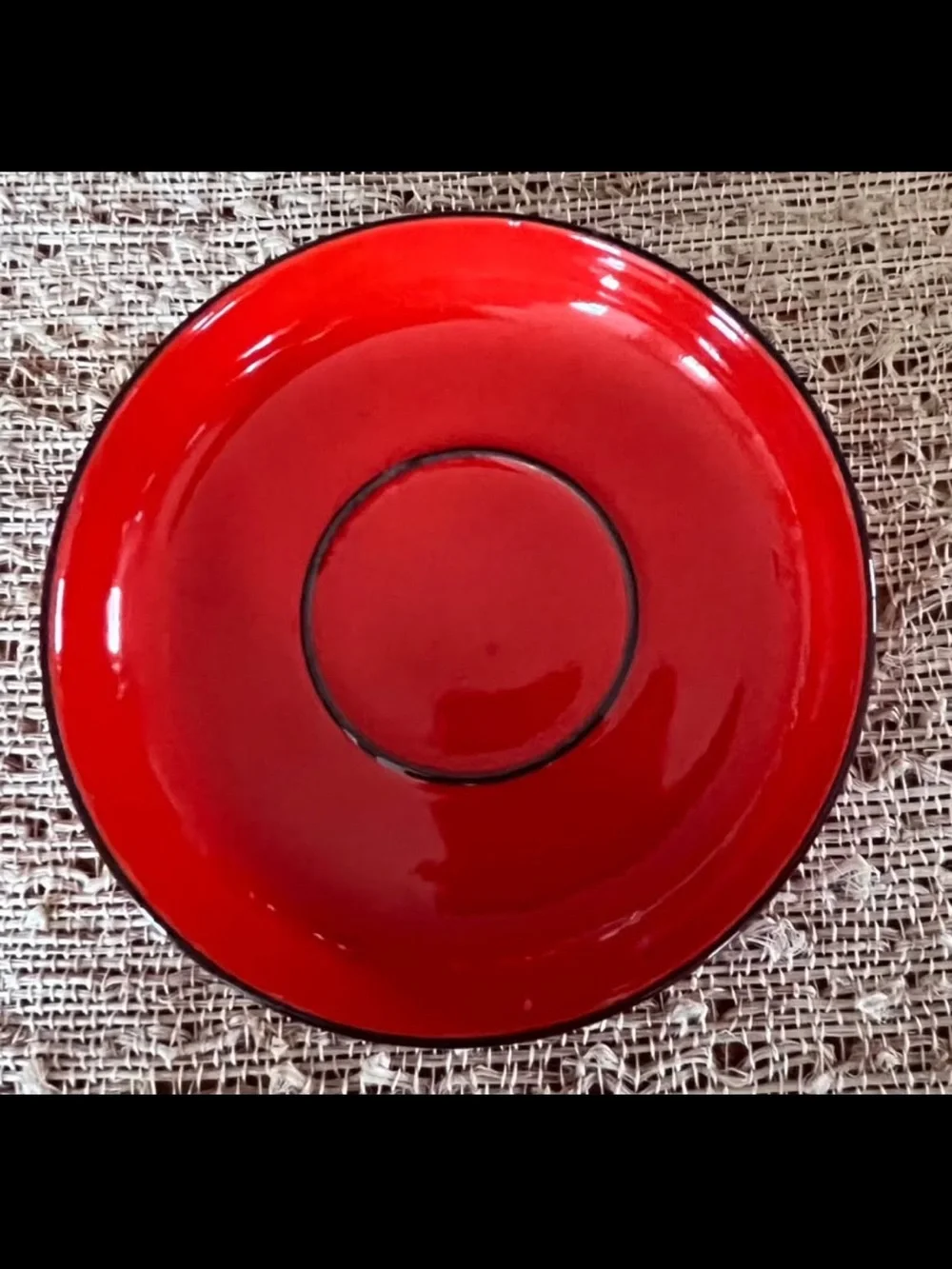 Thomas Germany Red Ceramic Saucer - Vibrant Red Home Dining Accent